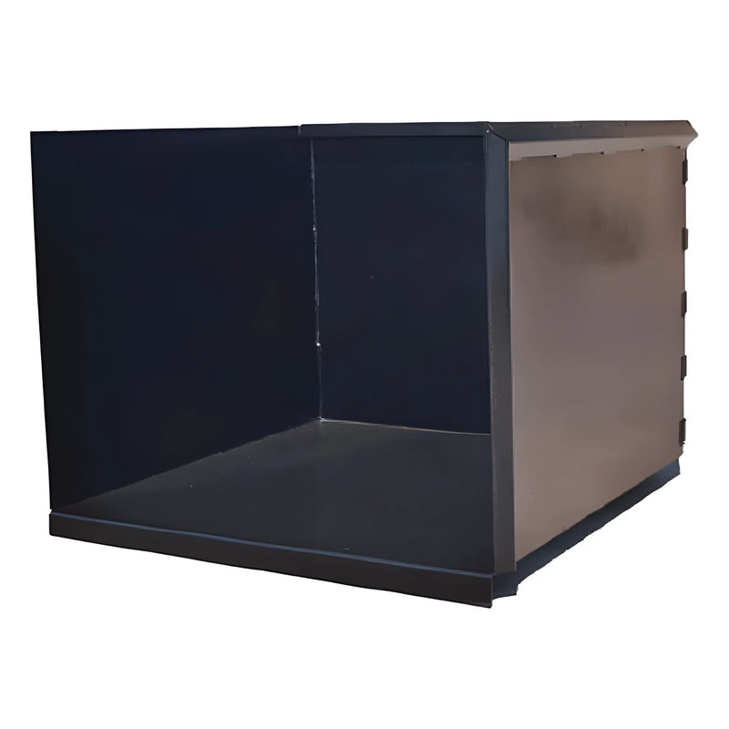 Black industrial metal enclosure box by Star Industries 1420 1425 1430 models with open front