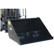 Star Industries 1440SD heavy-duty forklift attachment bucket in black for material handling