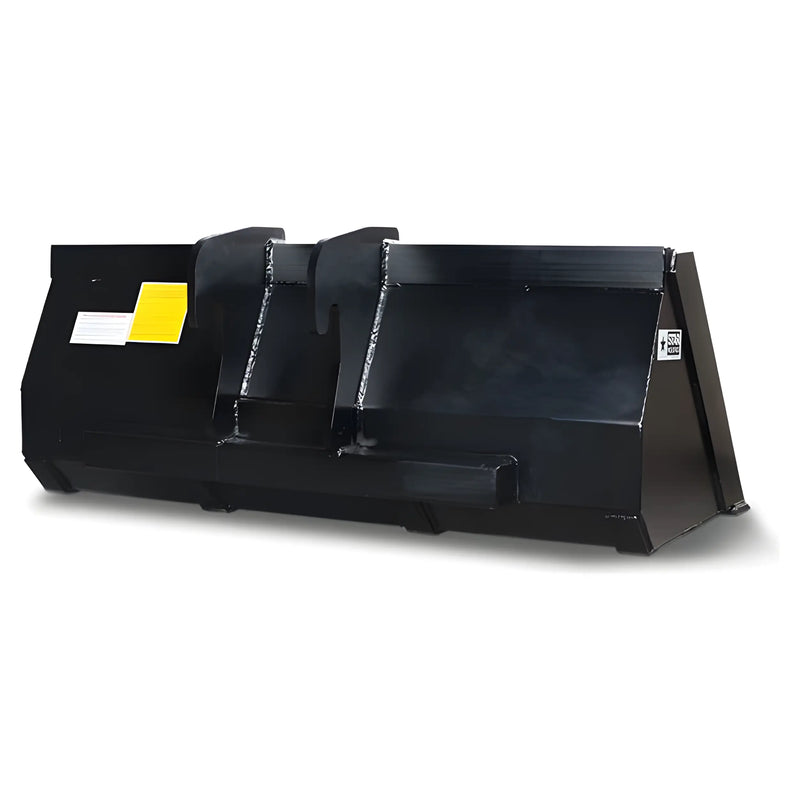 Star Industries 1472 heavy duty black metal skid steer bucket attachment