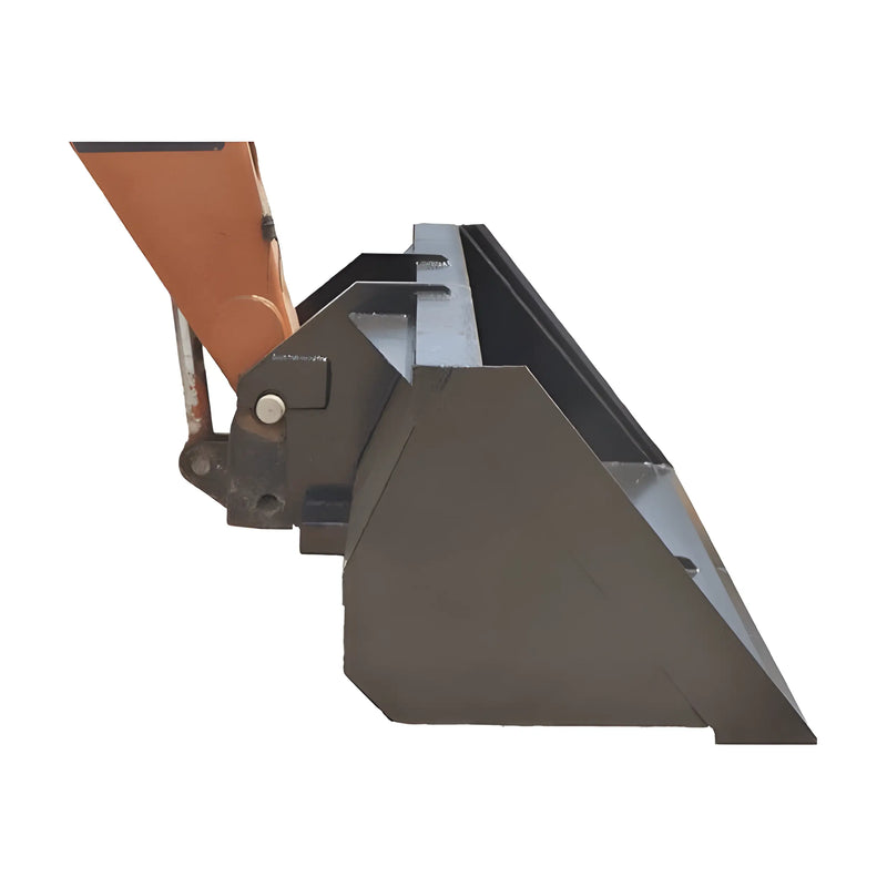 Star Industries 1472 heavy duty loader bucket attachment in black and orange