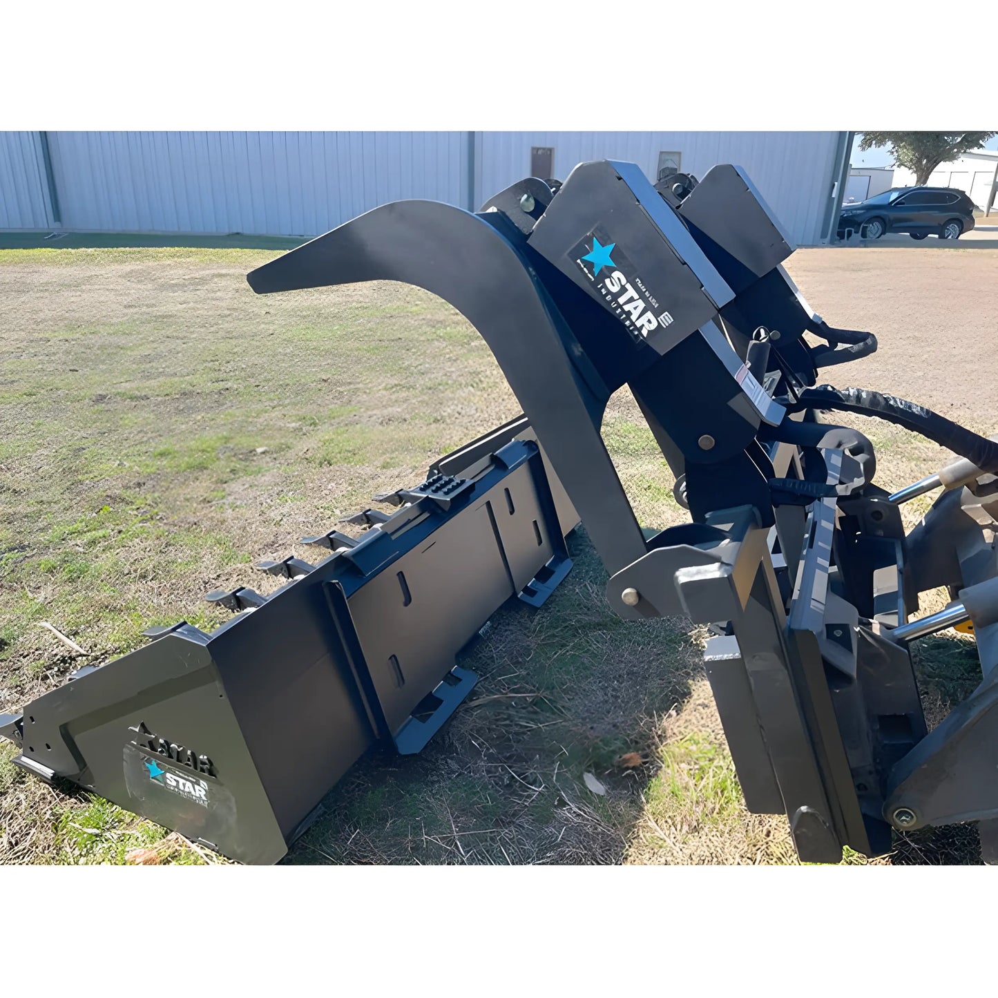 Star Industries 175-UGA heavy-duty grapple attachment for skid steer loaders with robust metal construction