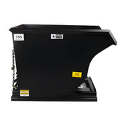 Black Star Industries 1805N self-dump hopper with safety labels and chain attachments