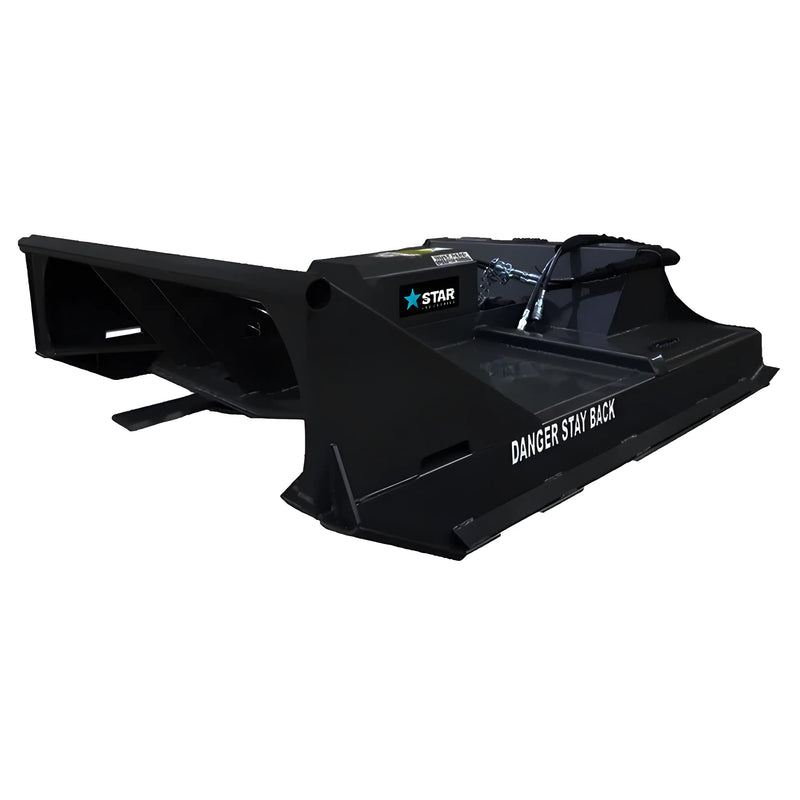 Star Industries 195-72 heavy-duty black industrial machine attachment with hydraulic hoses