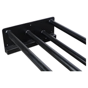 Star Industries 910B-1L 910B-2L 910B-3L black metal rack with four horizontal bars
