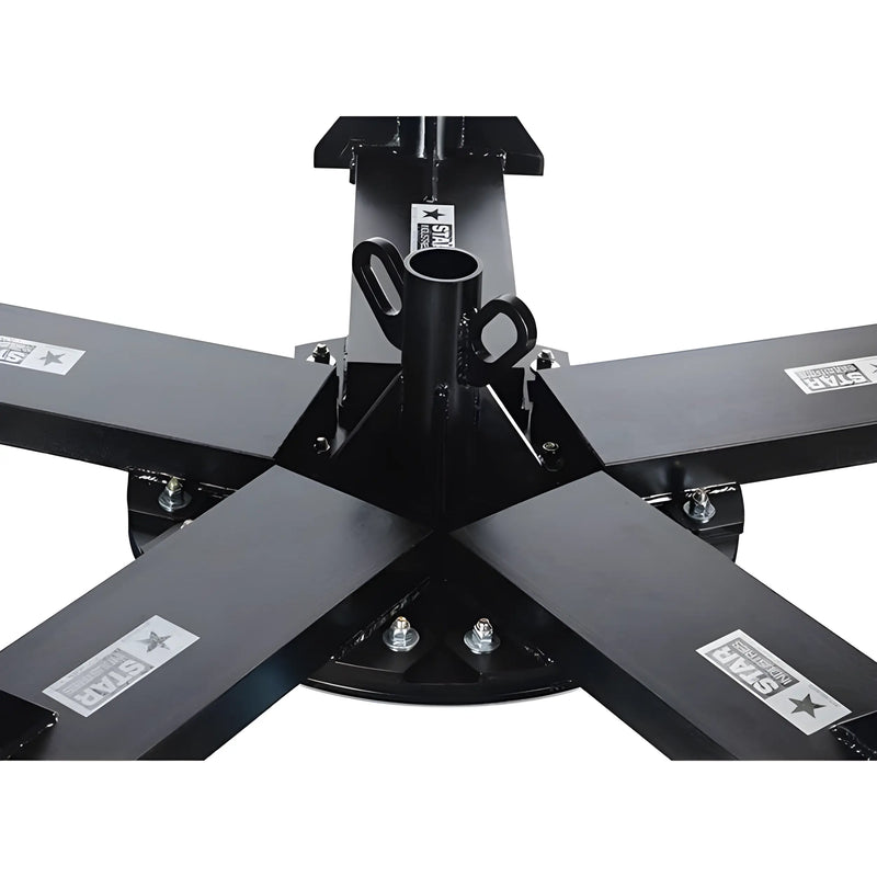 Star Industries 915 916 black metal base with four arms and central mounting pipe