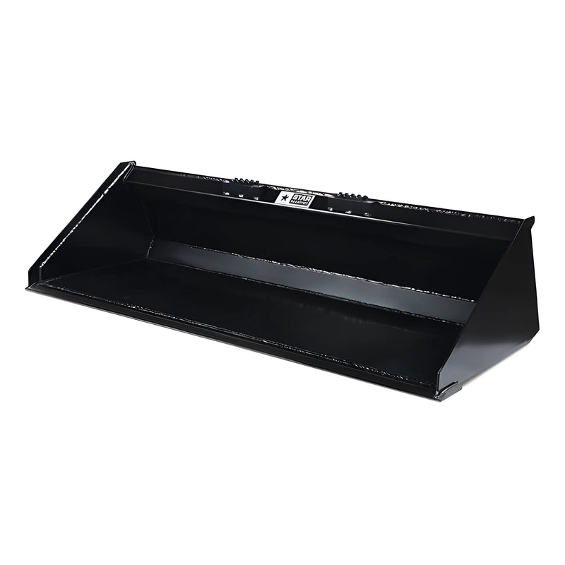 Star Industries LP22A-60 heavy-duty black loader bucket for construction and agricultural use