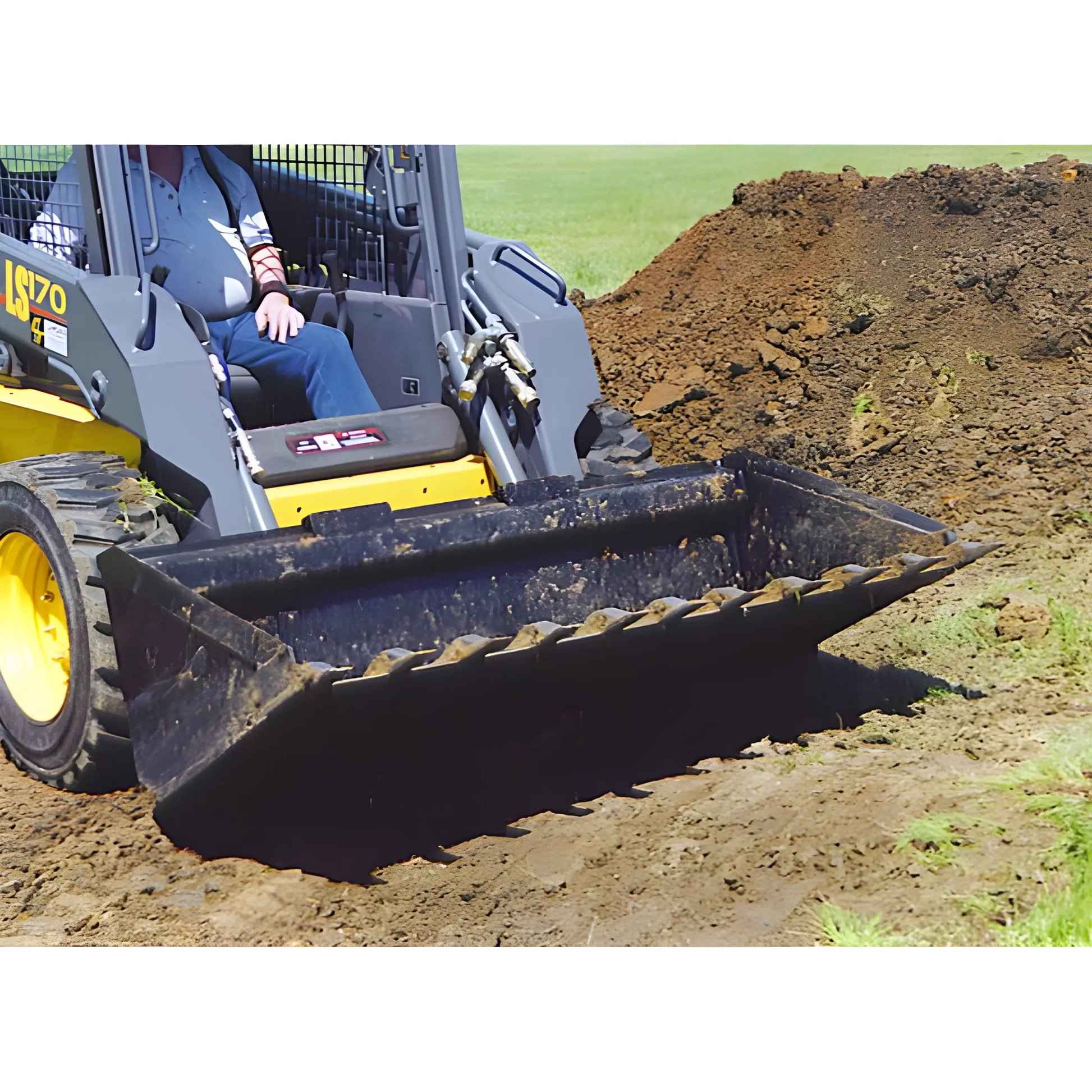 Star Industries LP22A-72 LP22A-72BOB LP22A-72T skid steer loader attachment digging soil