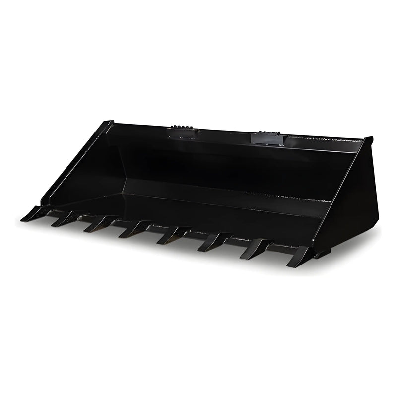 Star Industries LP22A-78 LP22A-78BOB LP22A-78T heavy-duty black loader bucket with teeth