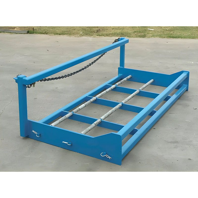 Blue heavy-duty metal frame for cargo with chain and pins by Star Industries SF101 SF101BL SF102-ITA