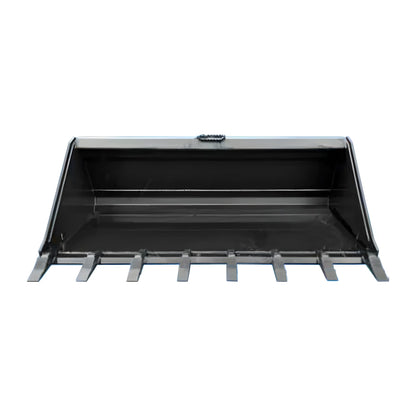 Star Industries XD-72 heavy-duty black loader bucket attachment with cutting edge teeth