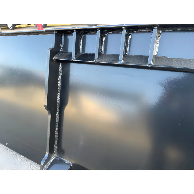Close-up of black welded metal structure part of Star Industries XD-72 heavy-duty equipment