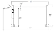 Triumph NSS-8SQ Classic 8,000 lb Four-Post Storage Lift