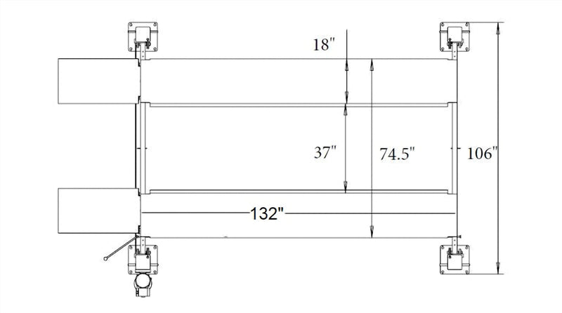 Triumph NSS-8SQ Classic 8,000 lb Four-Post Storage Lift