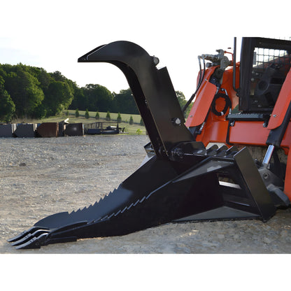 Loflin Fabrication Skid Steer Stump Bucket Grapple