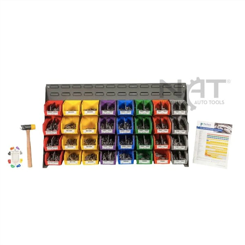 Triumph Wheel Weight Assortment 1 — 1,525 Piece Coated Clip-On Wheel Weight Kit